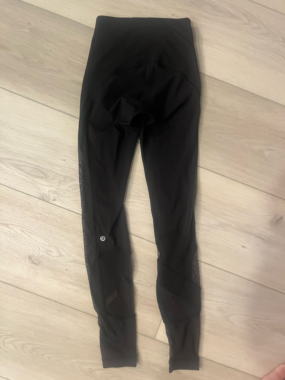 lululemon athletica Black Mesh-Panel High-Rise Leggings
